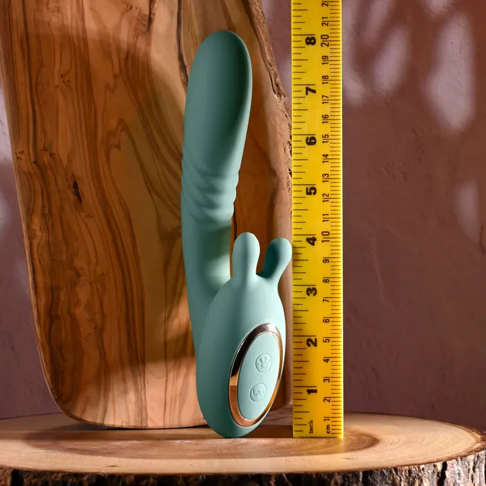 Evolved THRUST INTO ECSTASY USB Rechargeable Thrusting & Rotating Vibrator 21cm Evolved