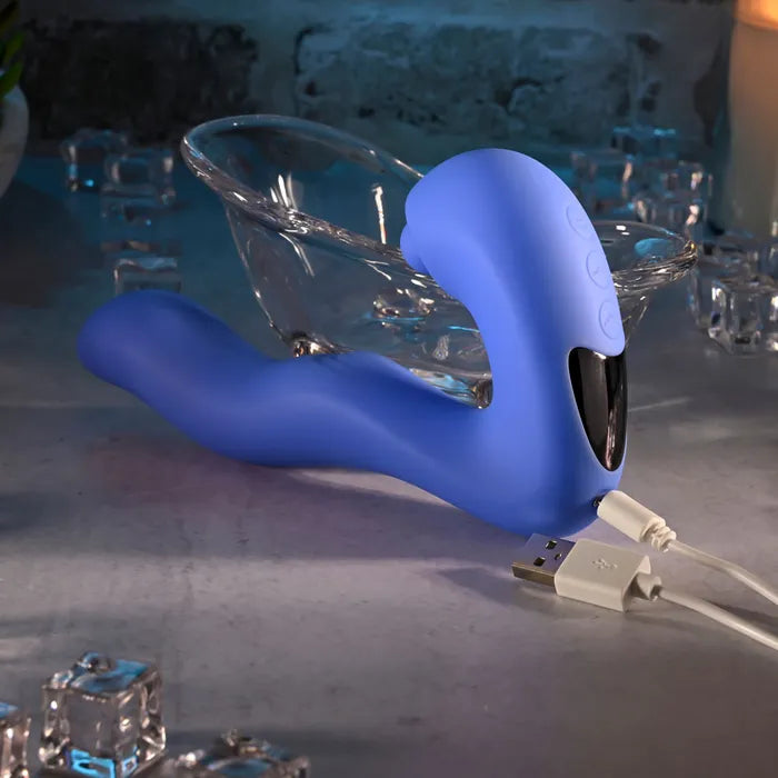 Evolved TAPPITY TAP USB Rechargeable Vibrator with Tapping Stimulator 16.6cm Evolved