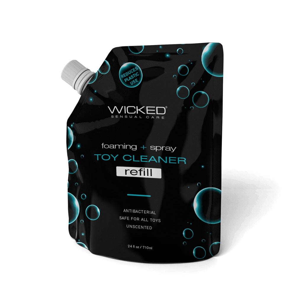 Wicked Foaming & Spray Toy Cleaner Refill Unscented Antibacterial Toy Cleaner 710ml (24 oz) Pouch Wicked Main image