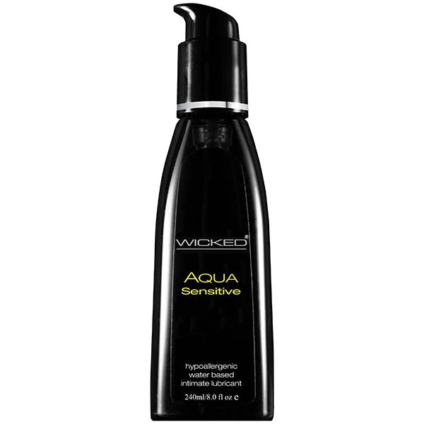 Wicked Aqua Sensitive Water Based Lubricant 8 Oz Bottle Wicked
