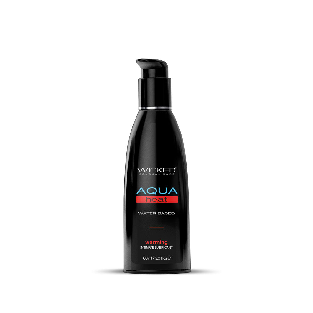 Wicked Aqua Heat Warming Water Based Lubricant 2 Oz Bottle Wicked