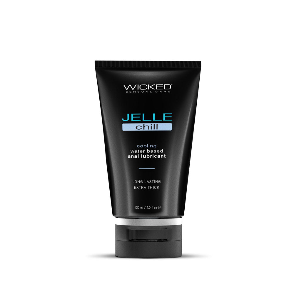 Wicked Jelle Chill Cooling Water Based Anal Lubricant 4 Oz Bottle Wicked Main image
