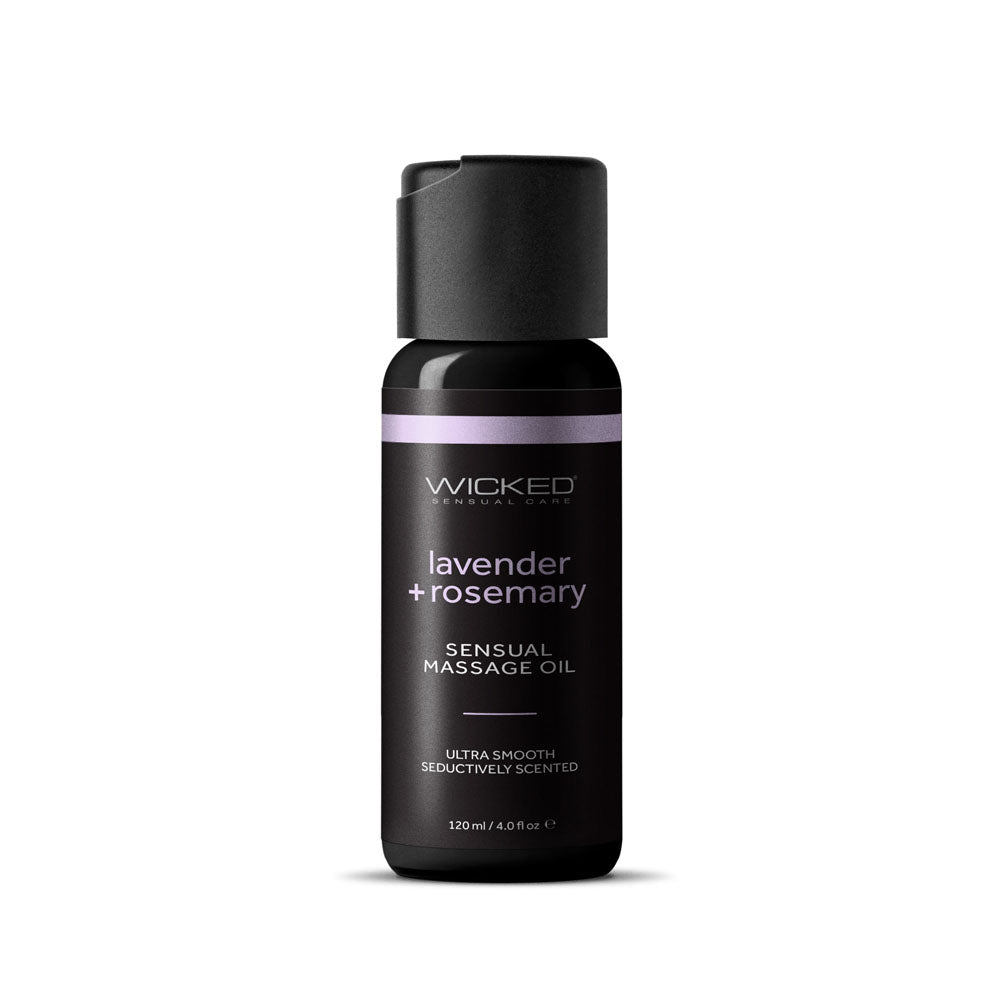 Wicked Sensual Lavender & Rosemary Scented Massage Oil 120ml Tube Wicked Main image