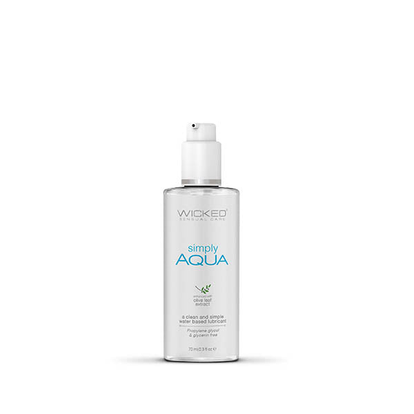 Wicked Simply Aqua Water Based Lubricant 2.3 Oz Bottle Wicked Main image