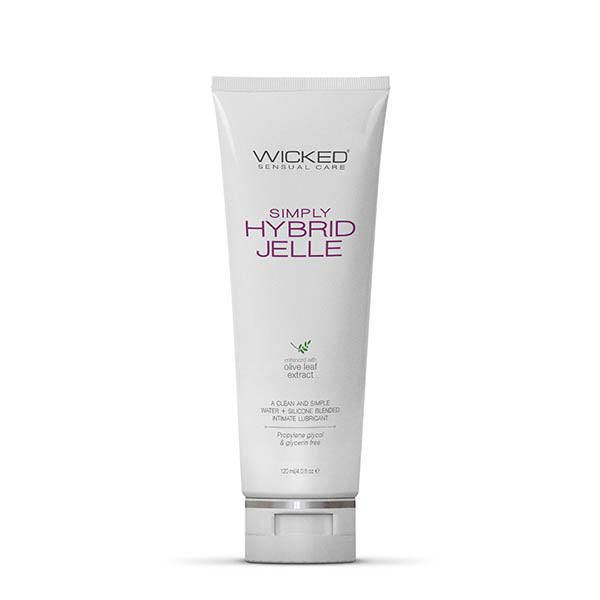 Wicked Simply Hybrid Jelle Water & Silicone Blended Anal Lubricant 120ml Bottle Wicked