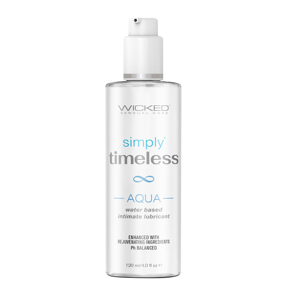 Wicked Simply Timeless Aqua Water Based Lubricant 4 Oz Bottle Wicked Main image