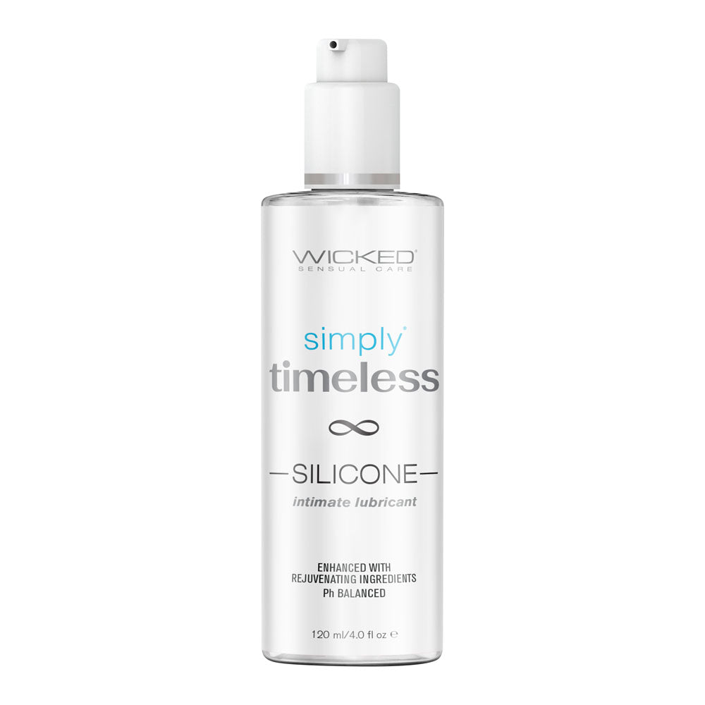 Wicked Simply Timeless Silicone Based Lubricant 4 Oz Bottle Wicked Main image