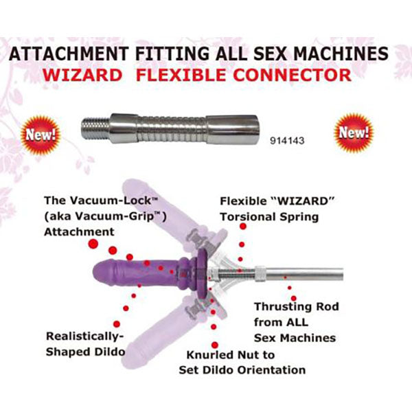 MyWorld Wizard Flexible Connector Attachement For MyWorld Sex Machines MyWorld Main image