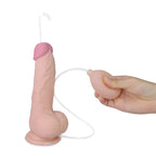 Lovetoy Cumming Softee Soft Ejaculation Cock With Balls Squirting Dong 8 Inch Flesh Lovetoy