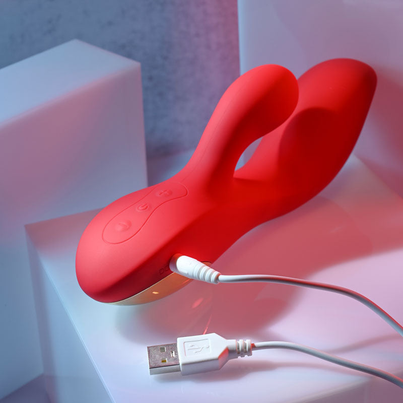 Adam & Eve EVE'S BIG AND CURVY G USB Rechargeable Rabbit Vibrator 19.8cm Adam & Eve