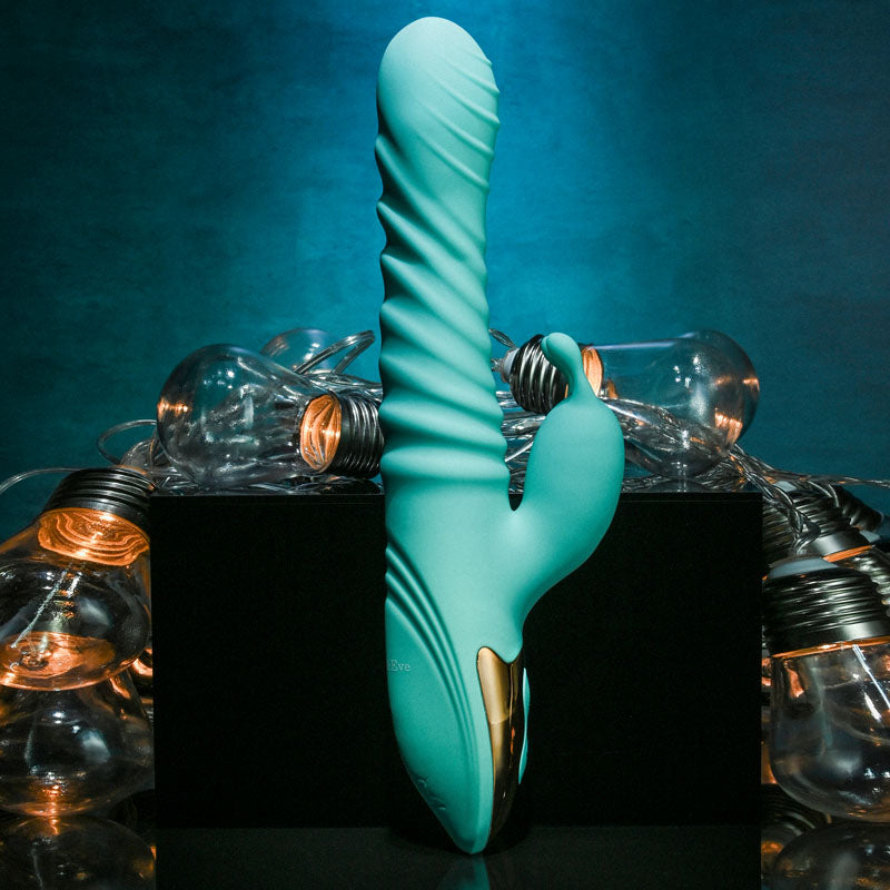Adam & Eve HEAT ME UP Warming Rabbit Thruster USB Rechargeable Warming Rabbit Vibrator 23.6cm Secondary image