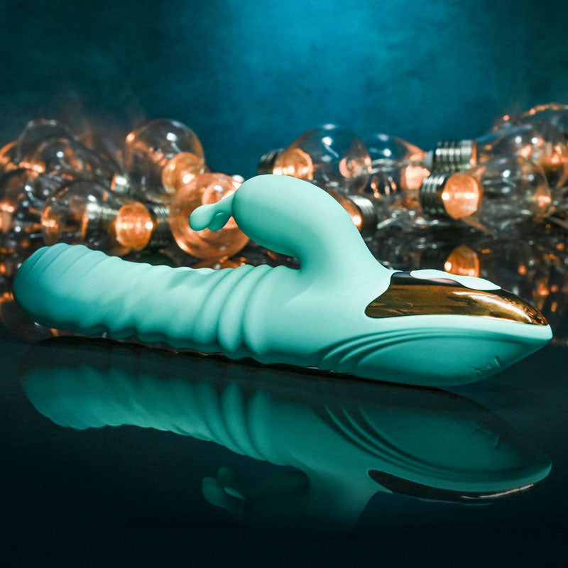 Adam & Eve HEAT ME UP Warming Rabbit Thruster USB Rechargeable Warming Rabbit Vibrator 23.6cm Adam & Eve