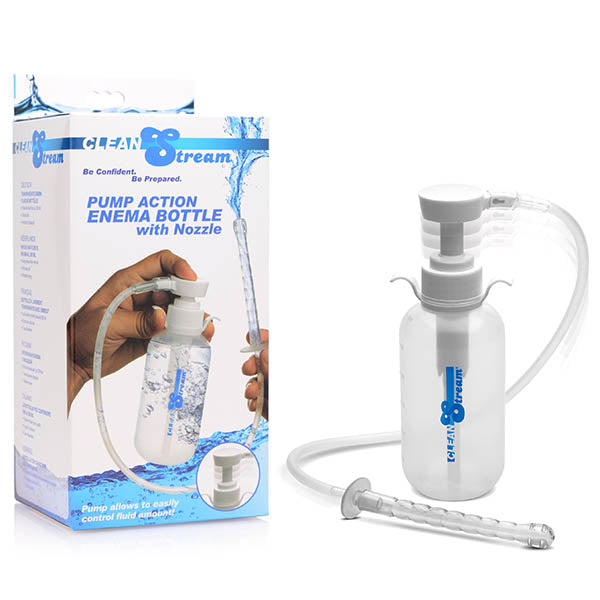 XR Brands CleanStream Pump Action Enema Bottle With Nozzle 300ml XR Brands Main image