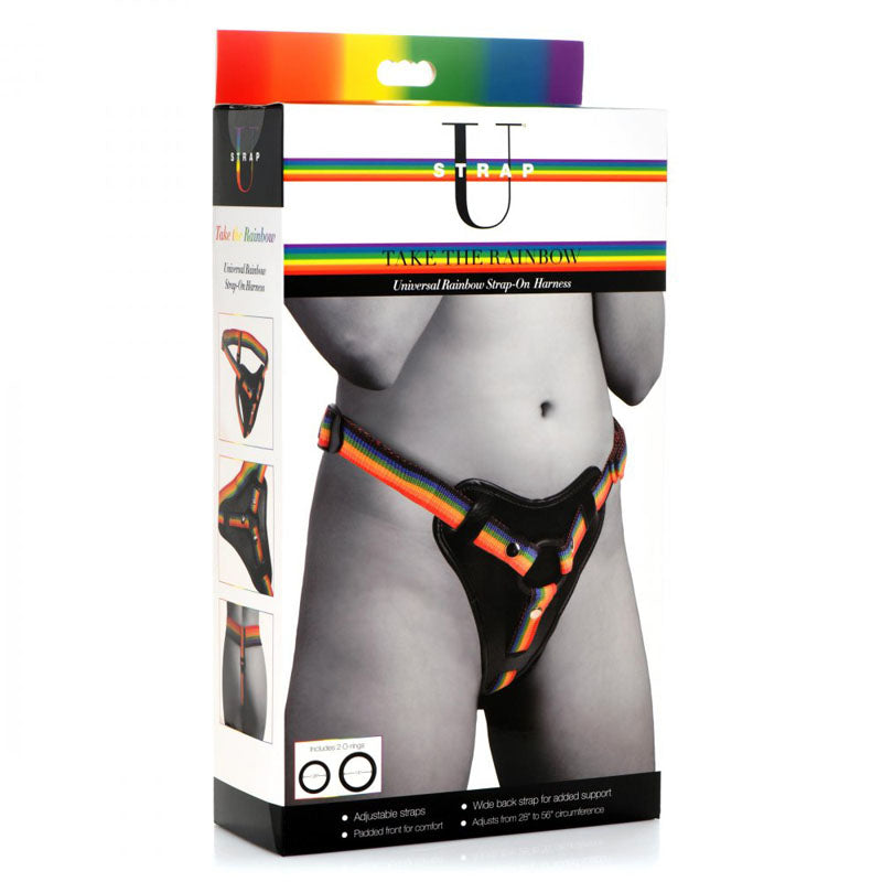 XR Brands Strap U Take The Rainbow Universal Strap On Harness (Probe Not Included) XR Brands Main image