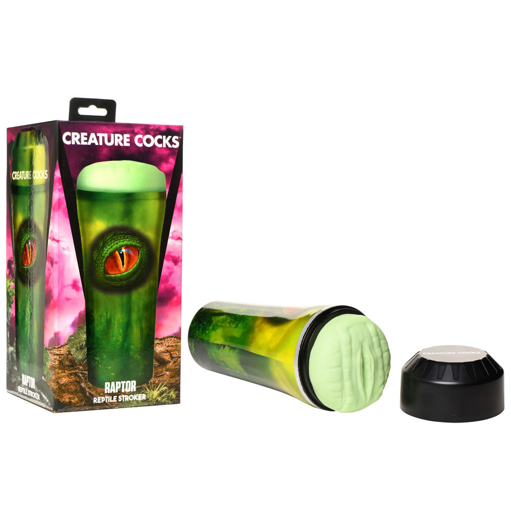 XR Brands Creature Cocks Raptor Reptile Stroker Fantasy Stroker Green XR Brands Main image