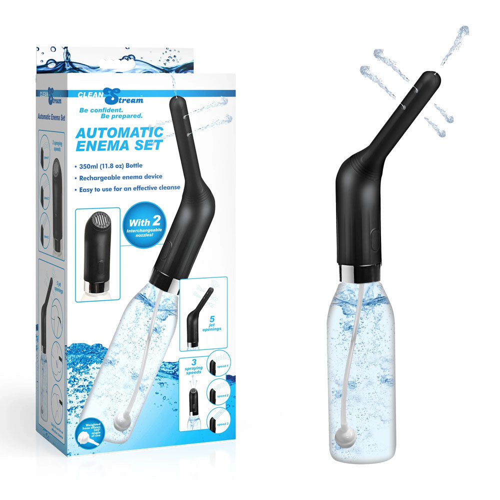 XR Brands CleanStream Automatic Enema Set USB Rechargeable Douche 350ml Capacity XR Brands Main image