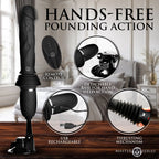 Master Series Ultimate Power Pounder USB Rechargeable Thrusting Vibrator 30cm XR Brands