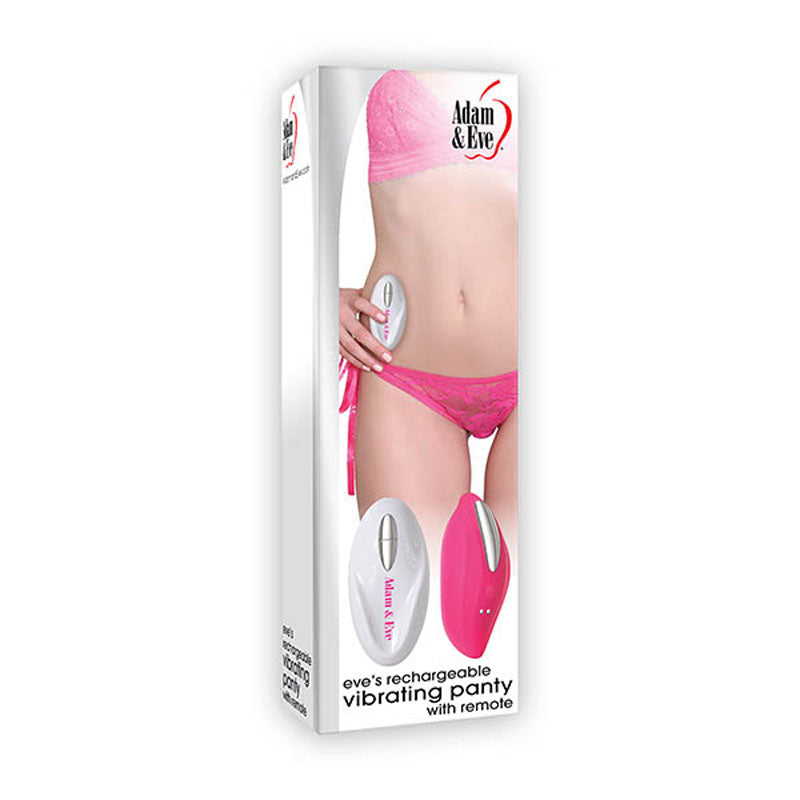 Adam & Eve Eve's Rechargeable Vibrating Panty With Remote Pink Adam & Eve Main image