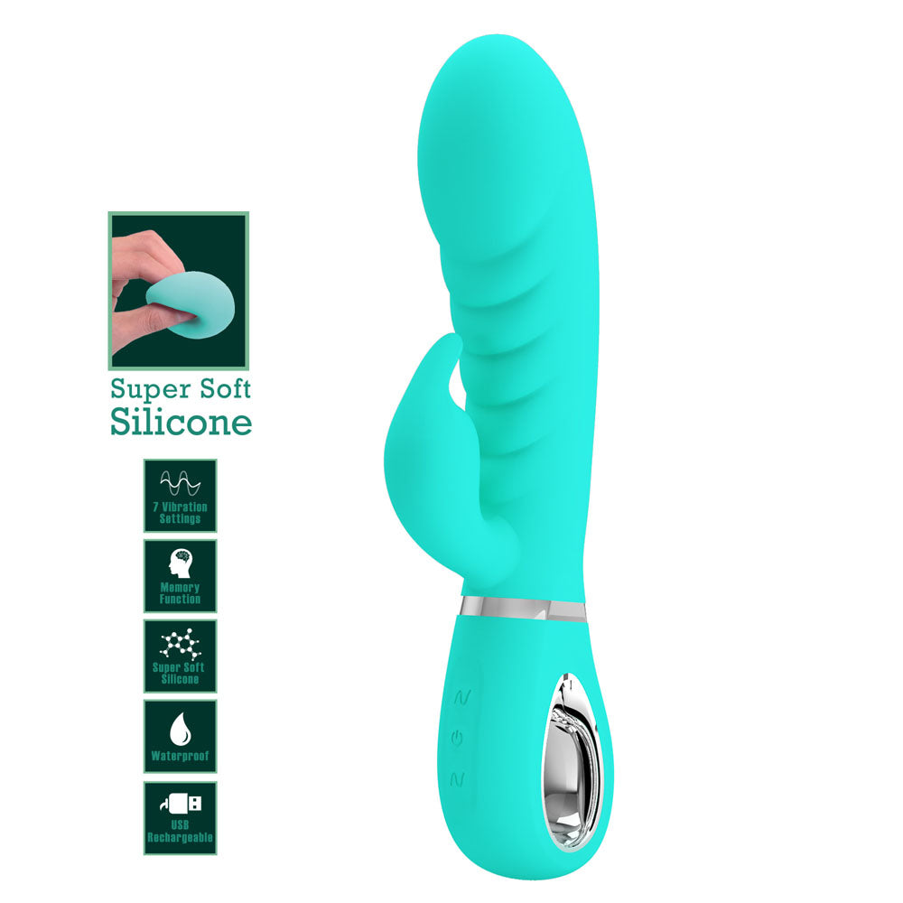 Party Up EDWARD Rabbit Vibe USB Rechargeable Rabbit Vibrator 20cm Party Up