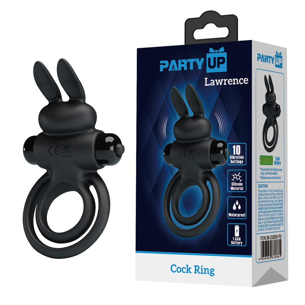 Party Up LAWRENCE Vibrating Cock & Balls Ring Party Up