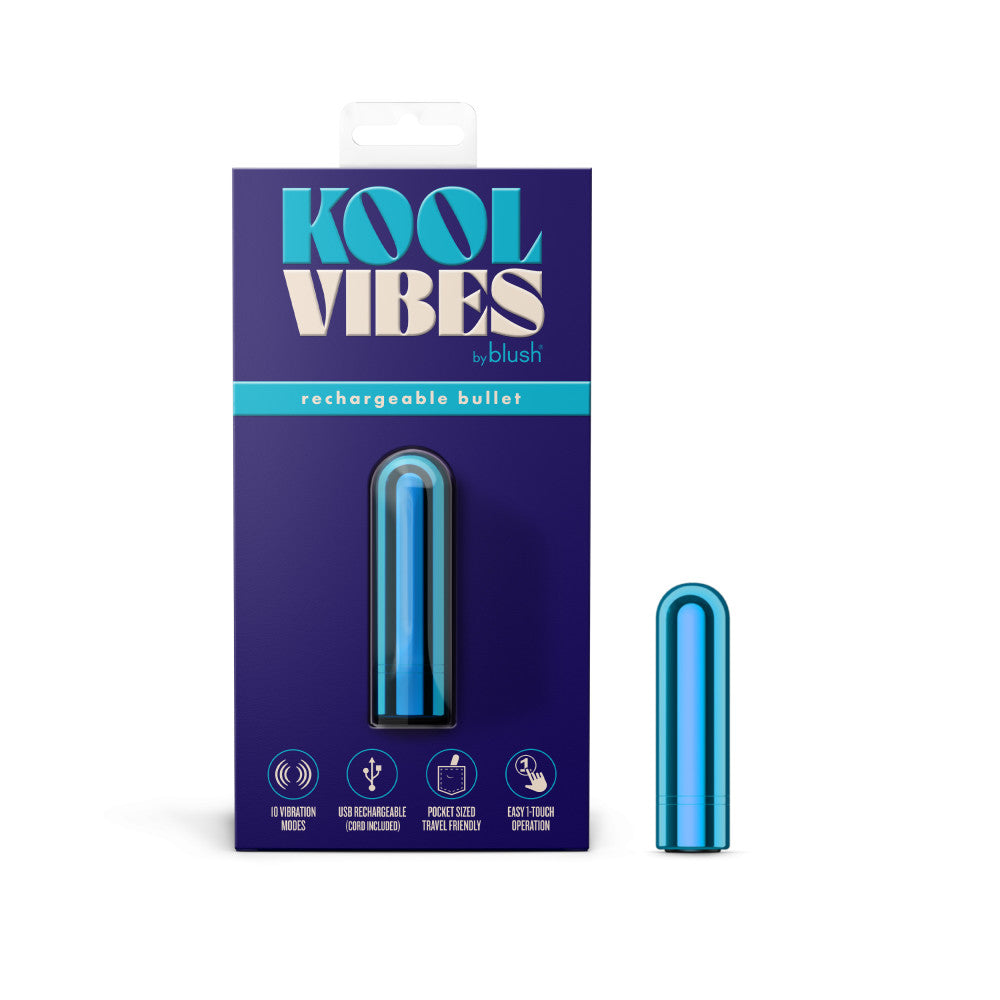 Blush Novelties Kool Vibes Rechargeable Mini USB Rechargeable Bullet Vibrator 6.4cm Blush Novelties Main image
