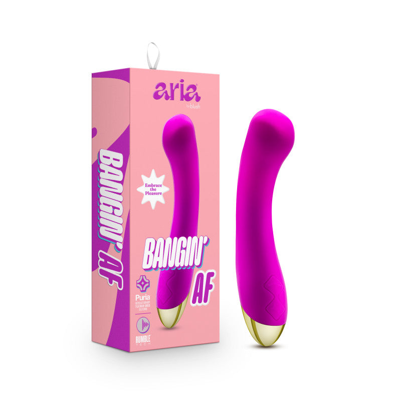 Blush Novelties Aria Bangin' AF USB Rechargeable Vibrator 18.4cm Blush Novelties Main image