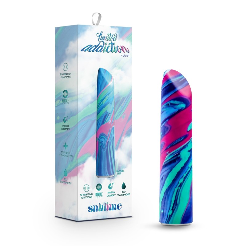 Blush Novelties Limited Addiction Sublime Power Vibe USB Rechargeable Bullet Vibrator Alexandrite Blush Novelties