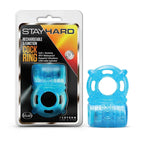 Blush Novelties Stay Hard Rechargeable 5 Function USB Rechargeable Vibrating Cock Ring Blush Novelties