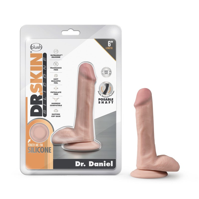 Blush Novelties Dr Skin Silicone Dr Daniel Dong 15.2cm Flesh Blush Novelties Main image