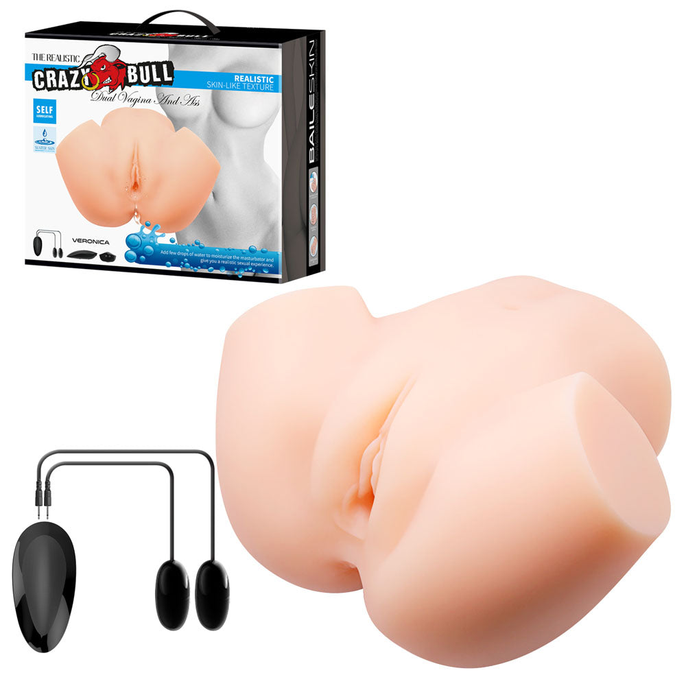 CRAZY BULL VERONICA Vibrating Torso Vibrating Torso Masturbator Flesh Crazy Bull