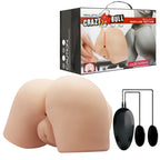 CRAZY BULL Vibrating Doggy Style Torso Masturbator Flesh Crazy Bull