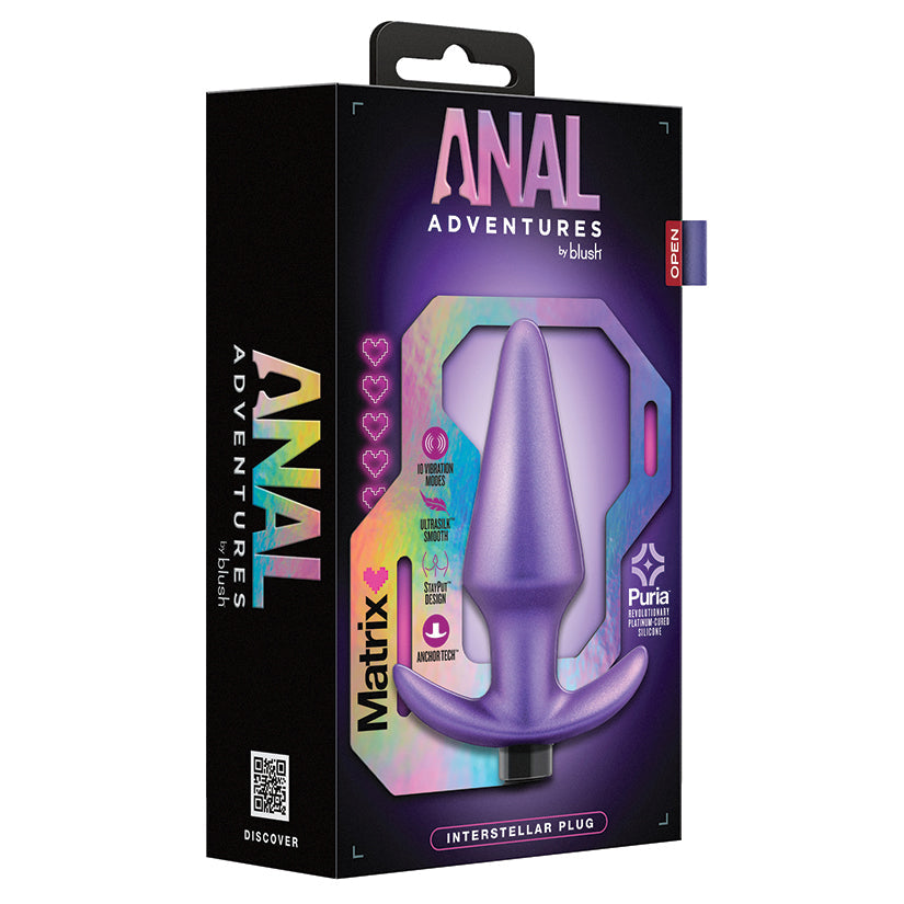 Blush Anal Adventures Matrix Interstellar Butt Plug Astro Violet