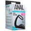 Blush Anal Adventures Platinum Silicone Cock Ring With Anal Plug Black