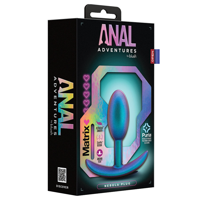 Blush Anal Adventures Matrix Nebula Butt Plug Lunar Blue
