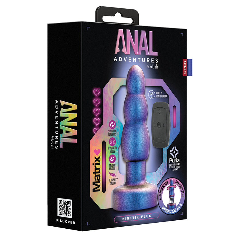 Blush Anal Adventures Matrix Kinetik Butt Plug Space Age Blue Main image