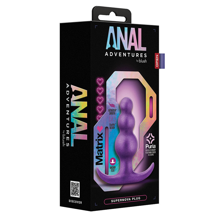 Blush Anal Adventures Matrix Supernova Butt Plug Purple Main image