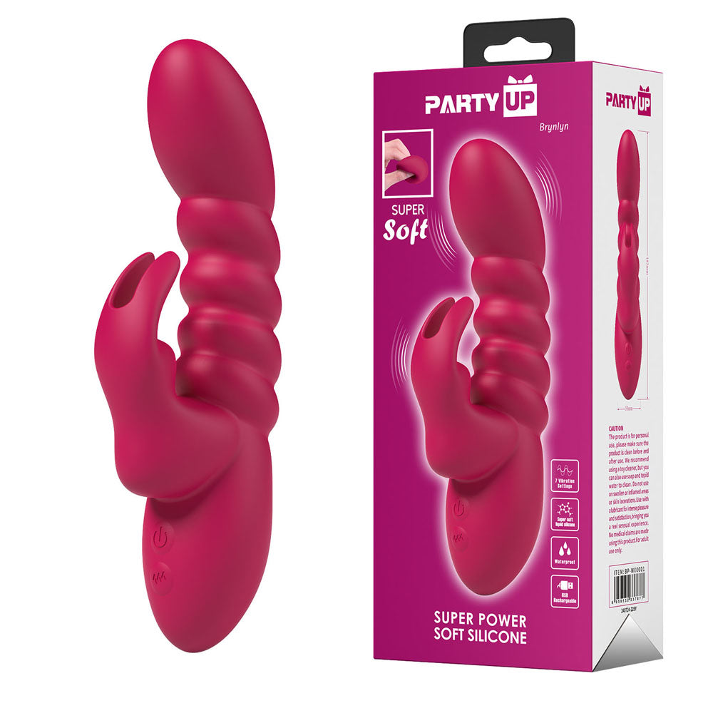 Party Up BRYNLYN USB Rechargeable Rabbit Vibrator 18.2cm Party Up Main image