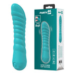 Party Up JAYLEI USB Rechargeable Vibrator 14.6cm Teal
