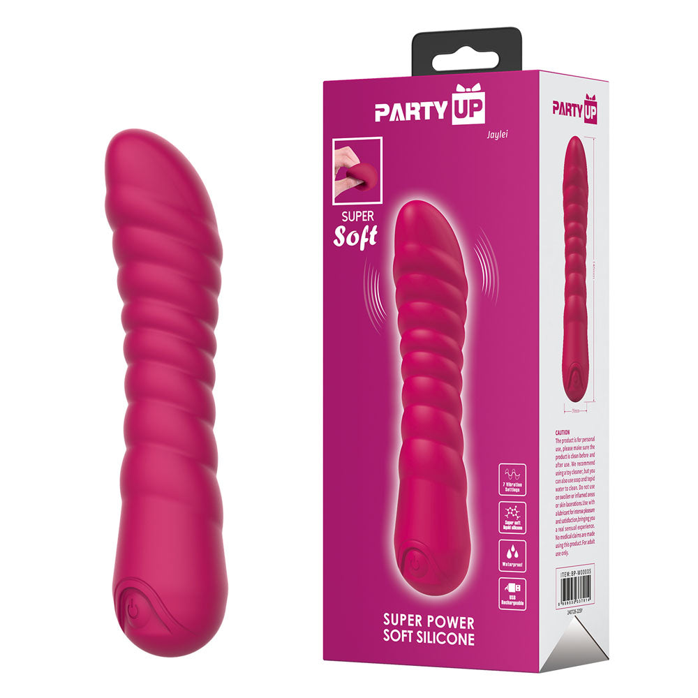 Party Up JAYLEI USB Rechargeable Vibrator 14.6cm Party Up