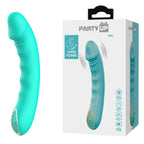 Party Up NIKI USB Rechargeable Vibrator 15.4cm Teal