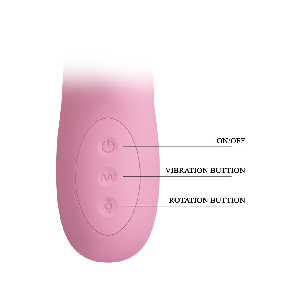 Party Up DEAN Wavy Rotation Vibe USB Rechargeable Rotating Rabbit Vibrator 23.8cm Party Up