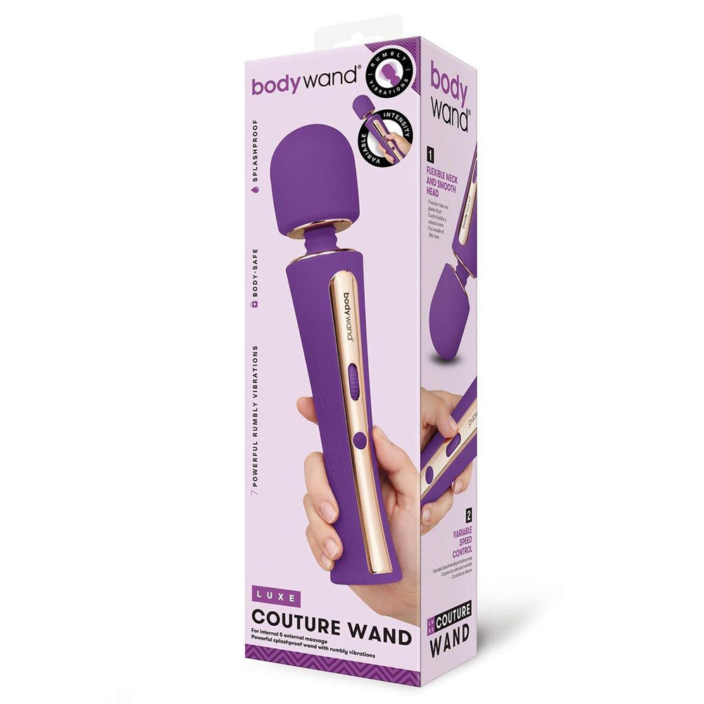 Bodywand Luxe Couture Wand USB Rechargeable Massage Wand 28.2cm Purple Secondary image