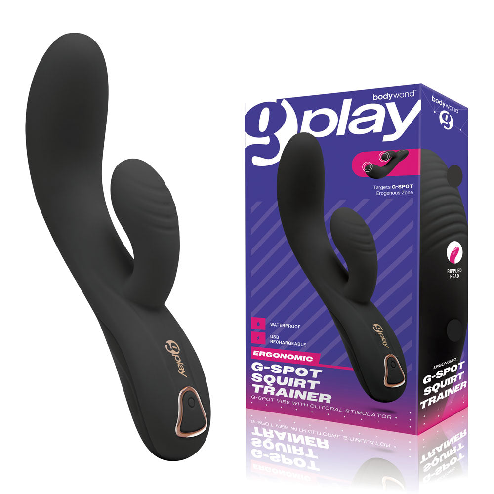Bodywand G Play Squirt Trainer USB Rechargeable G SPot Vibrator 19cm Black Main image