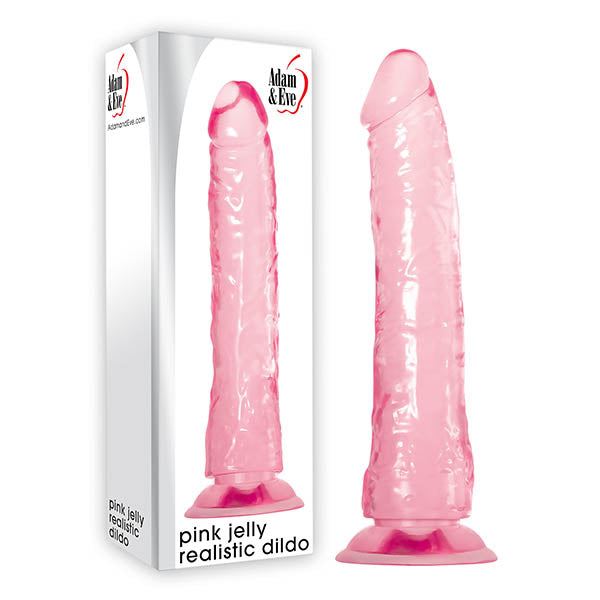 Adam & Eve Pink Jelly Realistic Dildo 8 Inch Pink Adam & Eve Main image
