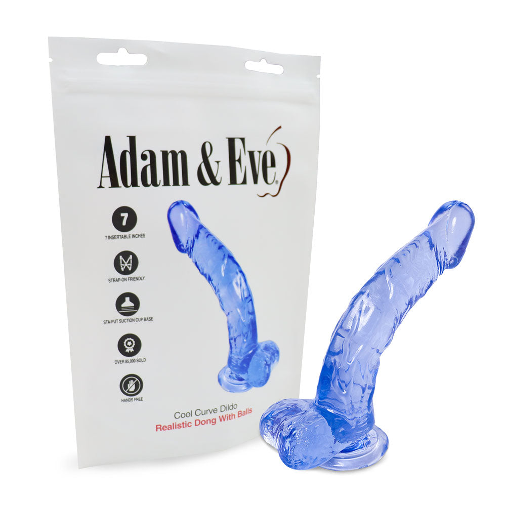 Adam & Eve Cool Curve Jelly Dong 21.6cm Clear Adam & Eve Main image