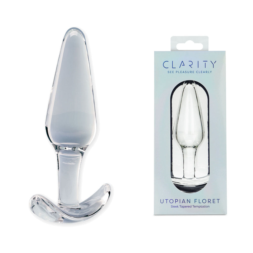 Creative Conceptions Clarity Utopian Floret Glass Butt Plug 11cm Creative Conceptions Main image