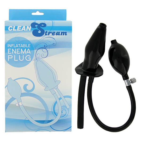 XR Brands CleanStream Inflatable Enema Plug Black XR Brands Main image