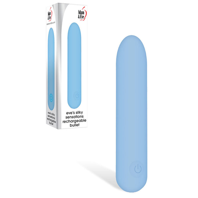 Adam & Eve Eve's Silky Sensations Rechargeable Bullet Vibrator Blue Adam & Eve Main image