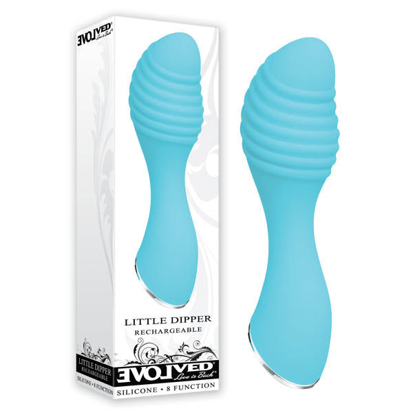 Evolved Little Dipper USB Rechargeable Mini Vibrator Light Blue Evolved Main image