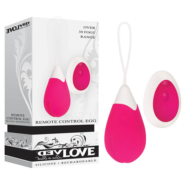 Evolved USB Rechargeable Egg Vibrator With Wireless Remote Control Pink Evolved Main image